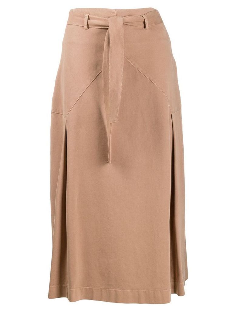 Peserico mid-length A-line skirt - NEUTRALS