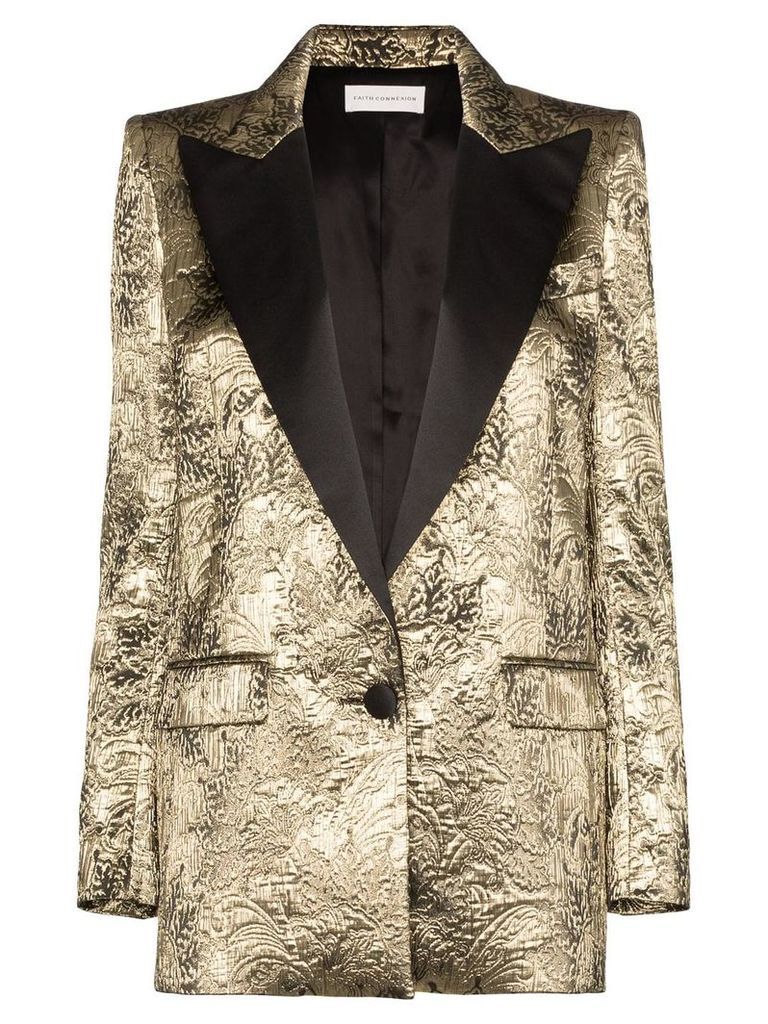 Faith Connexion brocade embossed blazer jacket - Metallic