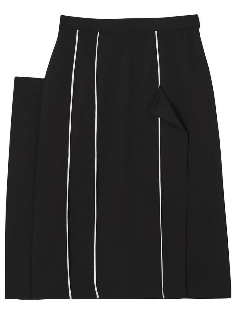 Burberry piping detail skirt - Black