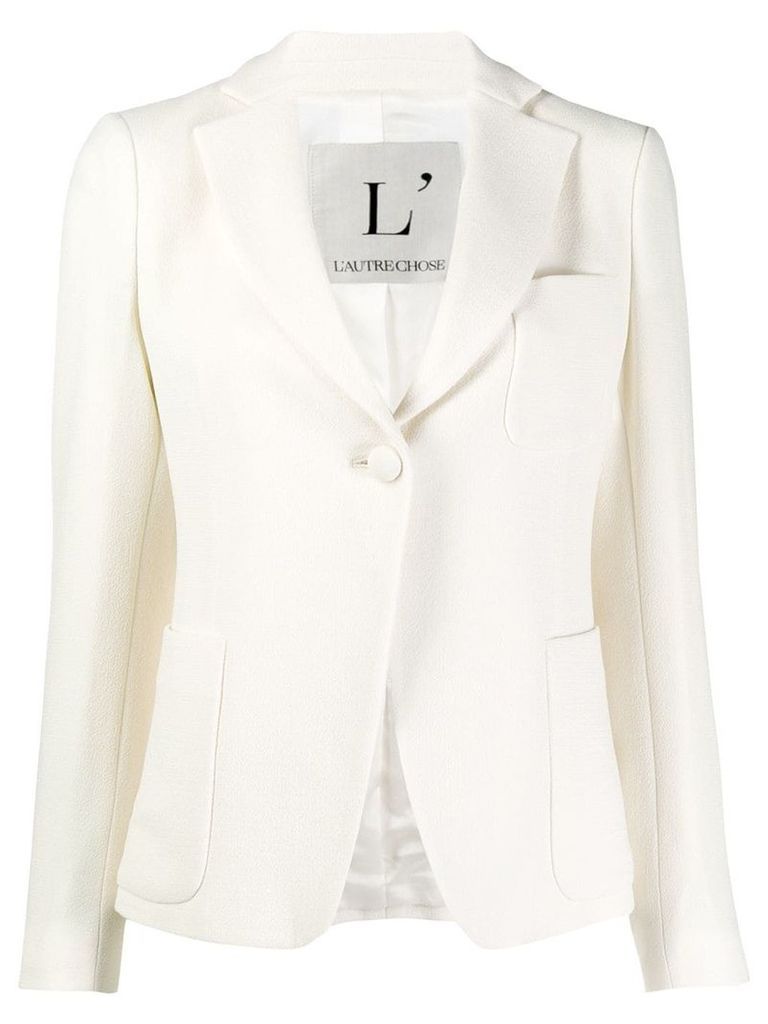 L'Autre Chose wool single-breasted blazer - White