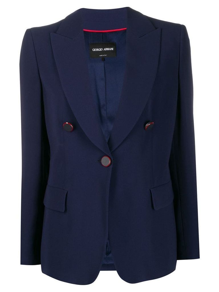 Giorgio Armani fitted blazer - Blue