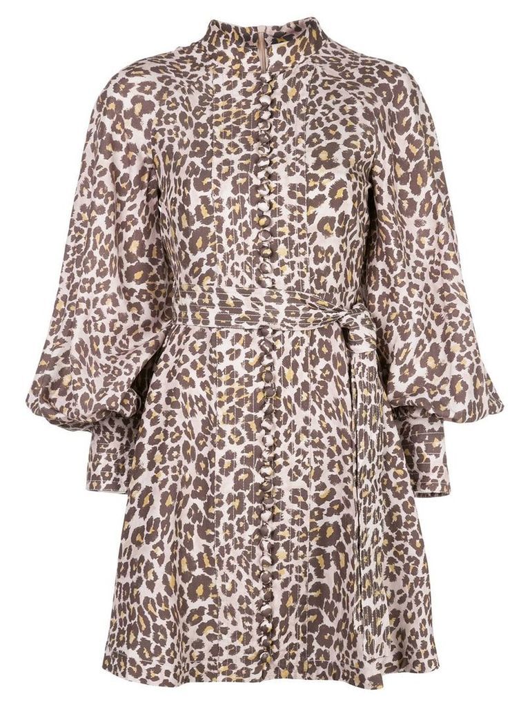 Zimmermann Sabotage leopard dress - PINK