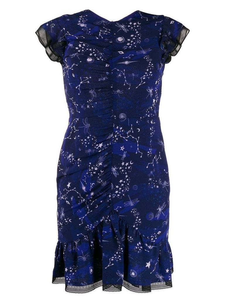 Three Floor Afterglow star print dress - Blue