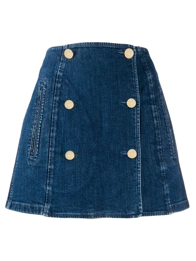 Stella McCartney A-line denim skirt - Blue