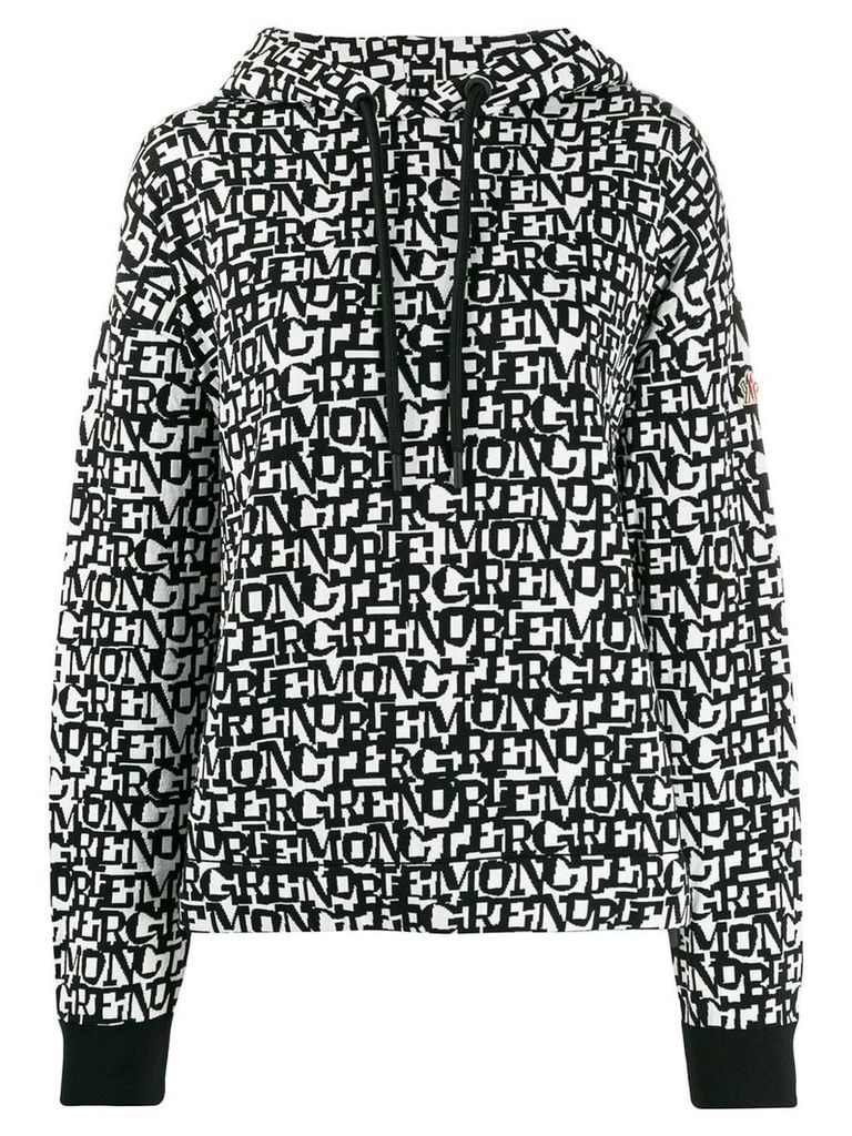 Moncler Grenoble graphic print hoodie - Black