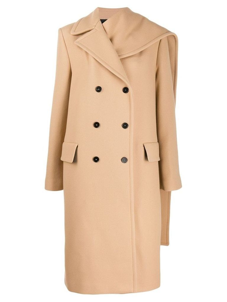 MSGM double-breasted coat - NEUTRALS