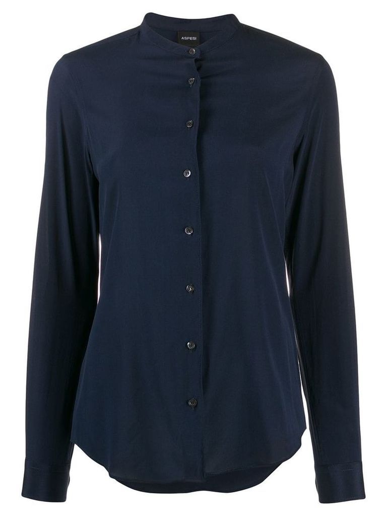 Aspesi plain fitted shirt - Blue