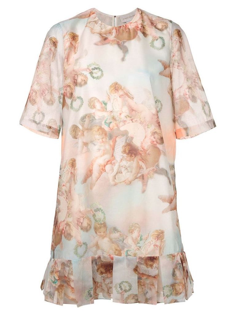 Karen Walker Azure angel print dress - Multicolour