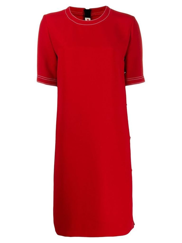 Marni side popper dress - Red