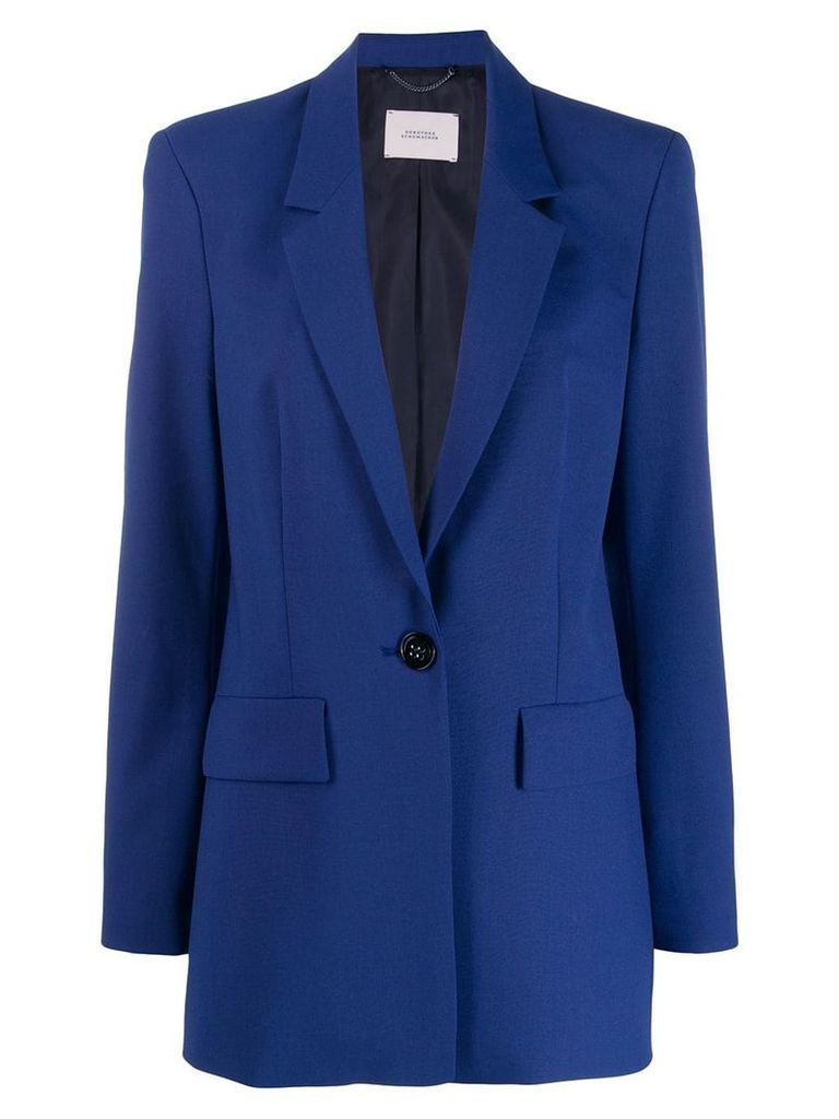 Dorothee Schumacher fitted single-breasted blazer - Blue