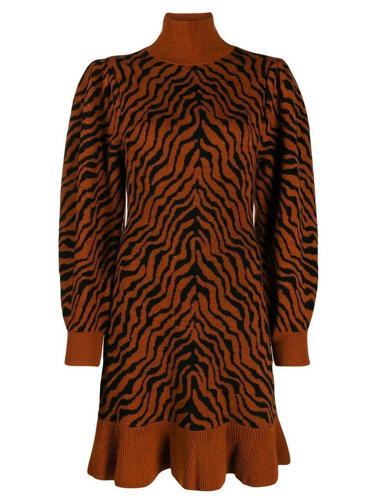 Ulla Johnson animal knit dress - Brown