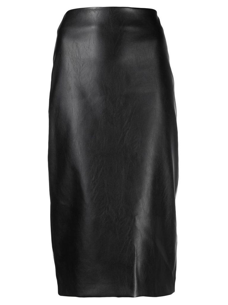 Kiltie textured pencil skirt - Black