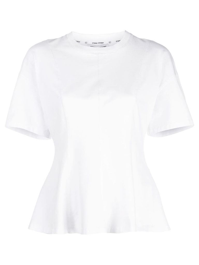 Opening Ceremony short-sleeved peplum T-shirt - White