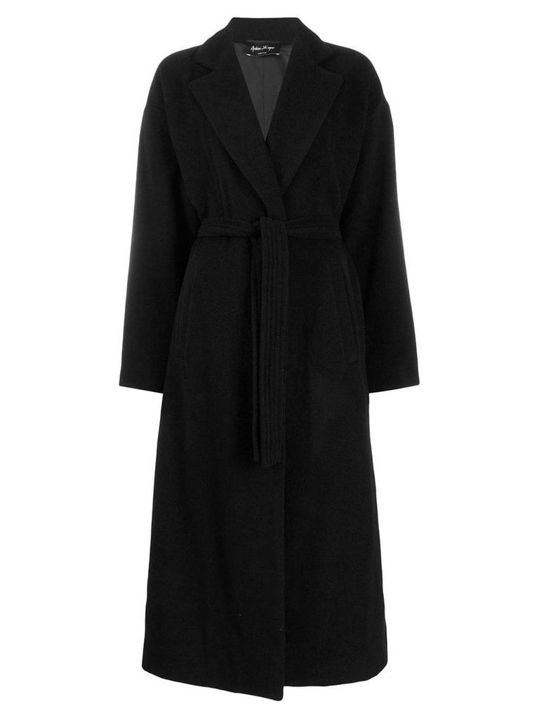 Andrea Ya'aqov long belted trench coat - Black