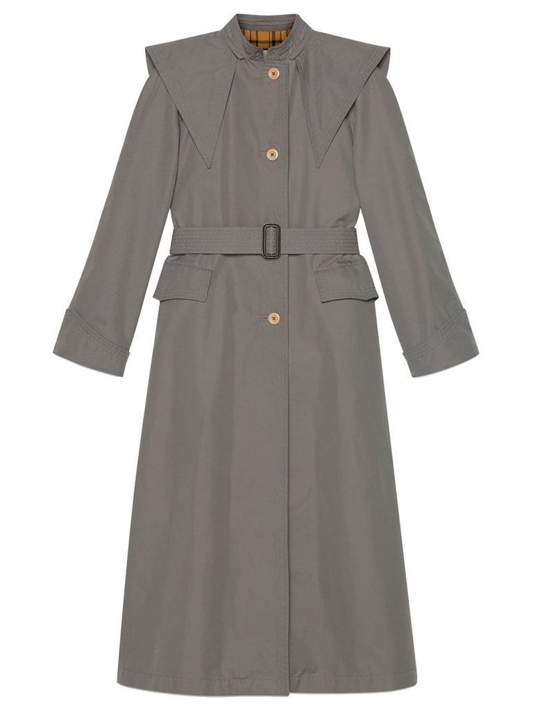 Gucci belted trench coat - Grey