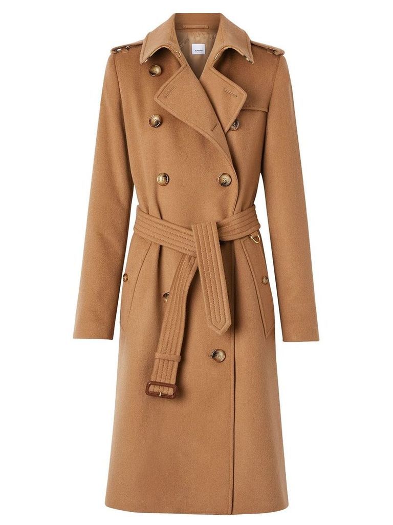 Burberry Cashmere Trench Coat - Brown