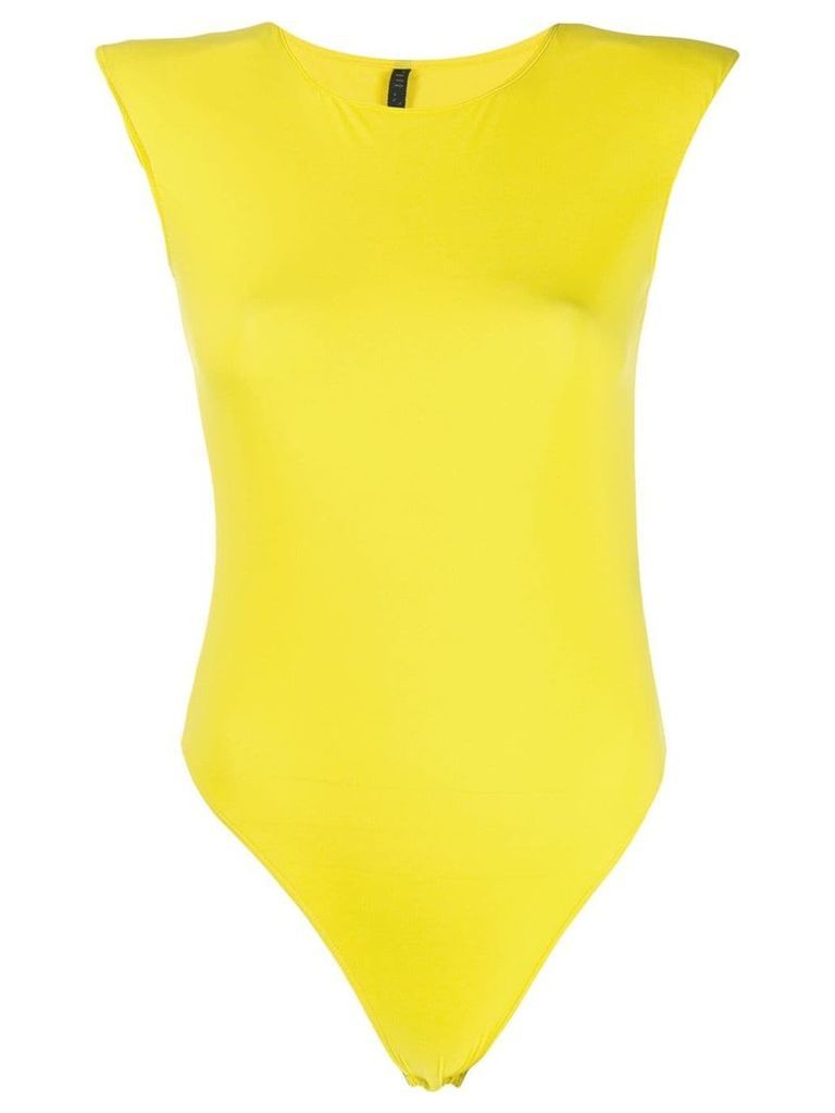 Unravel Project cutout back bodysuit - Yellow
