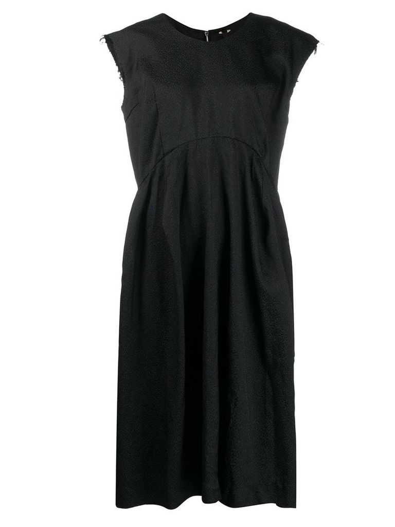 Comme Des Garçons raw sleeveless dress - Black