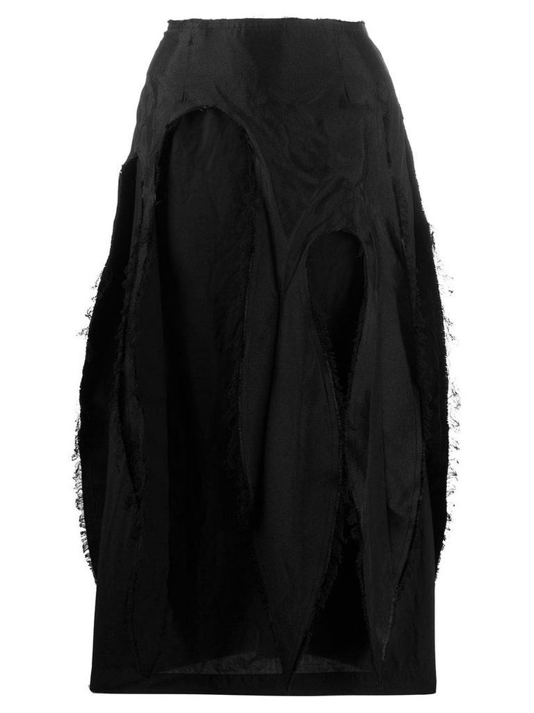 Comme Des Garçons distressed pencil skirt - Black