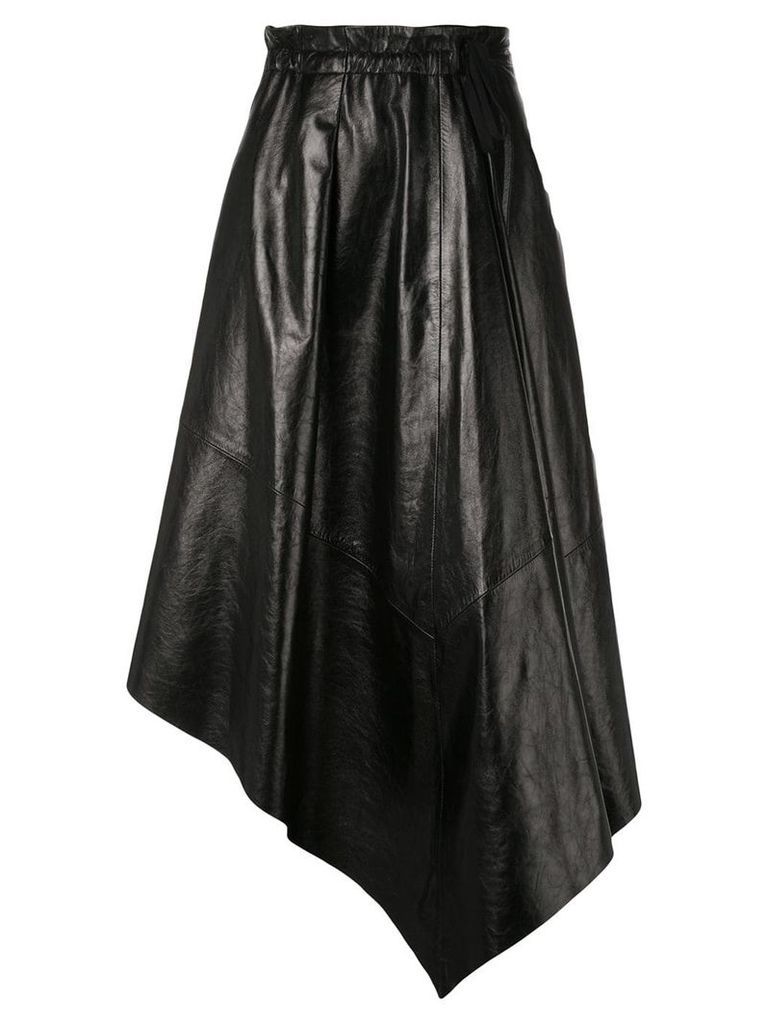 Proenza Schouler asymmetrical leather skirt - Black