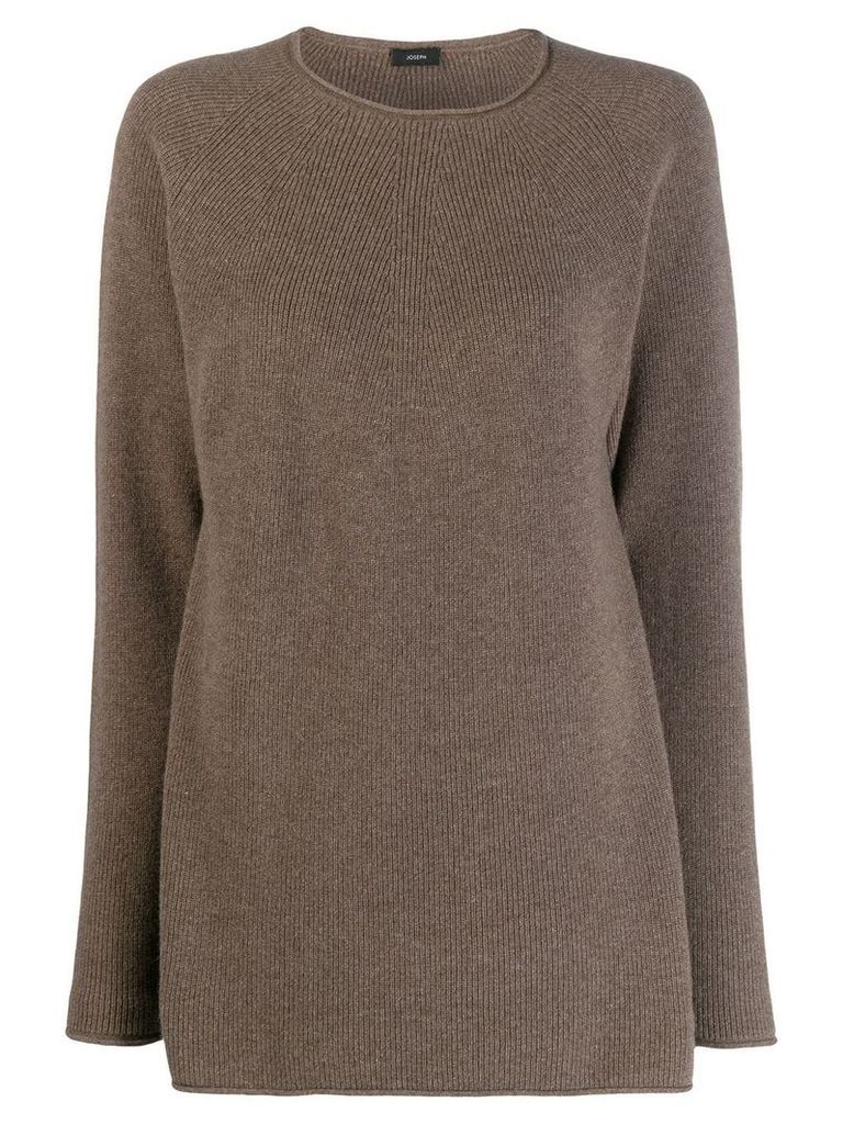 Joseph ribbed knit cashmere jumper - Brown