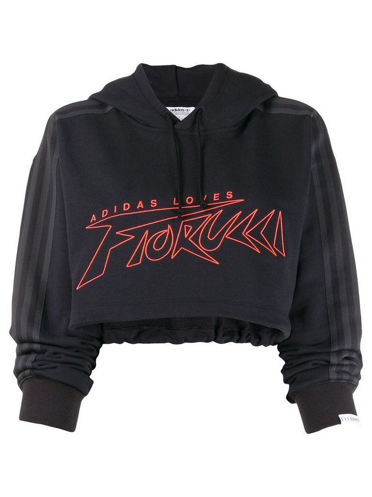 Fiorucci x Adidas cropped sweatshirt - Black