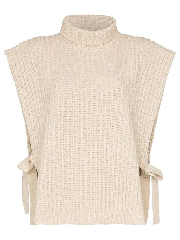 See By Chloé roll neck tie-side jumper - NEUTRALS
