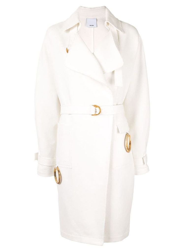 Acler Arbour trench coat - White