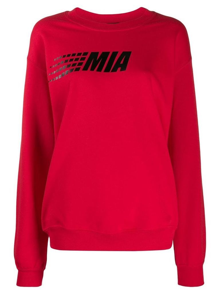 Mia-iam logo sweater - Red