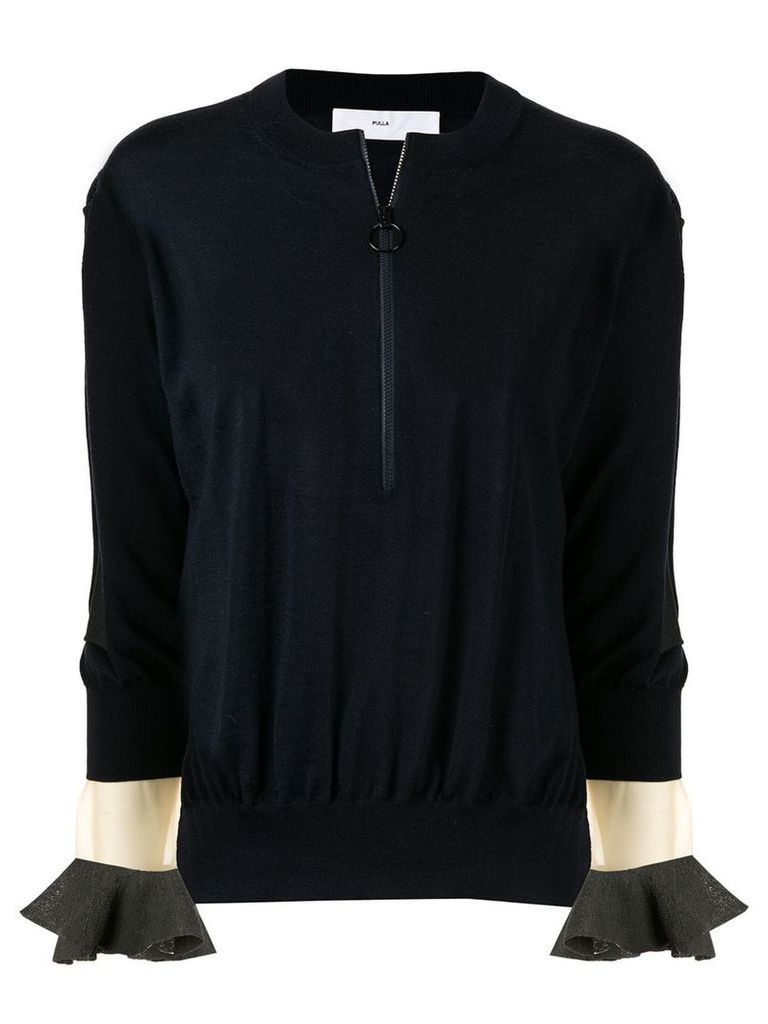 Toga Pulla zip detail sweater - Black