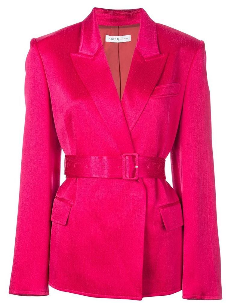 Adeam single-breasted belted blazer - PINK