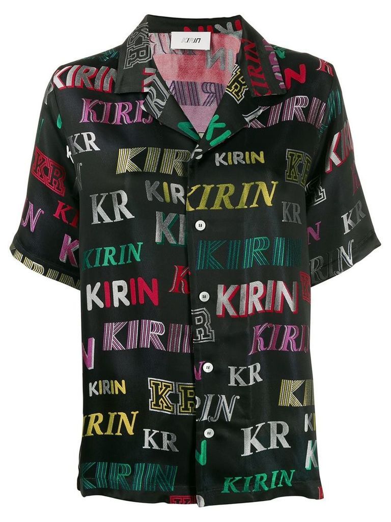 Kirin logo print shirt - Black