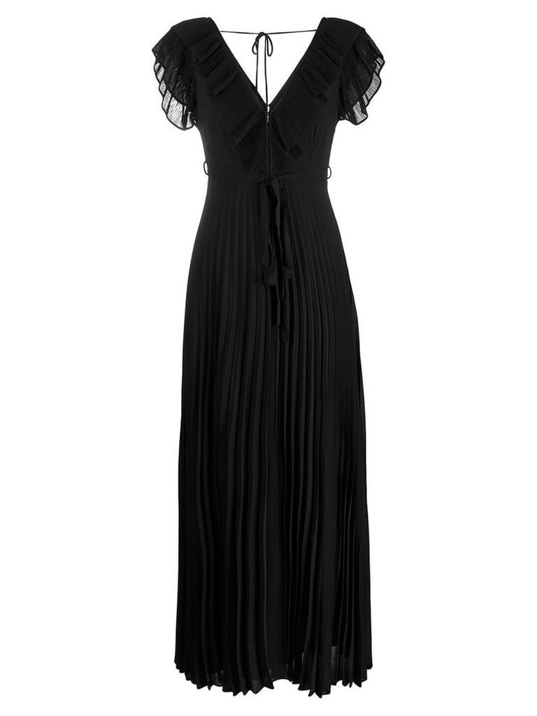 Twin-Set pleated long dress - Black