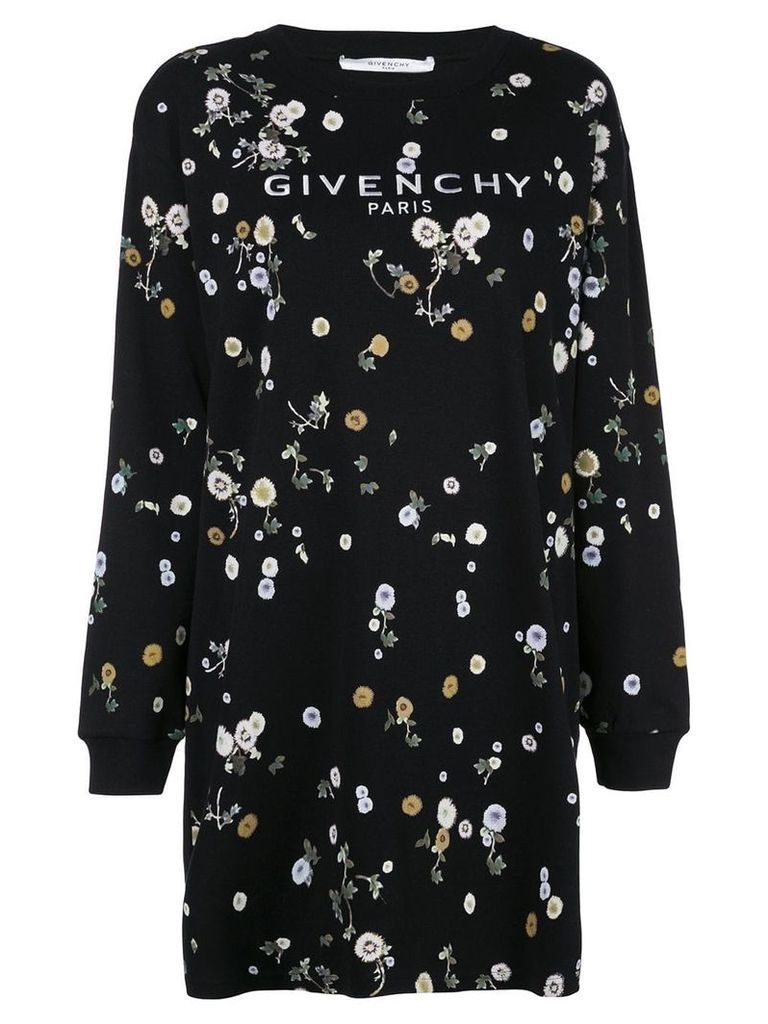 Givenchy floral T-shirt dress - Black