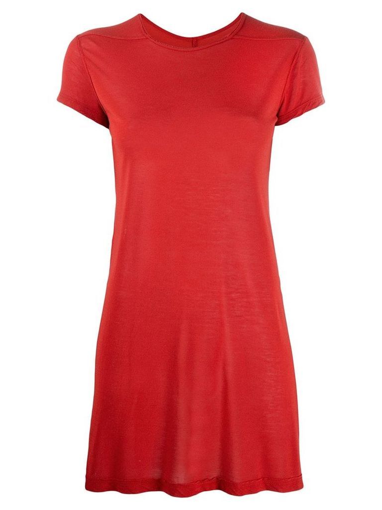Rick Owens silk blend T-shirt - Red