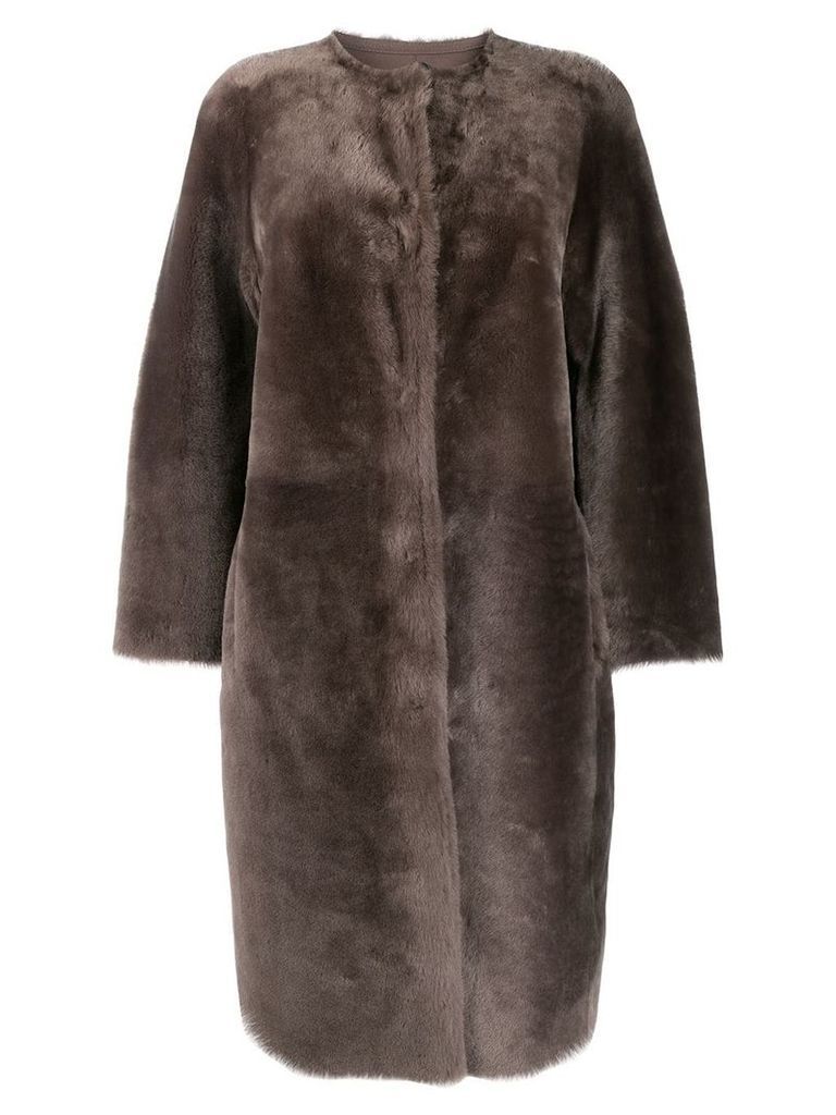 Desa 1972 shearling coat - Grey