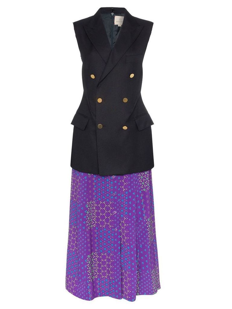 Rentrayage Working Girl sleeveless blazer dress - Multicolour