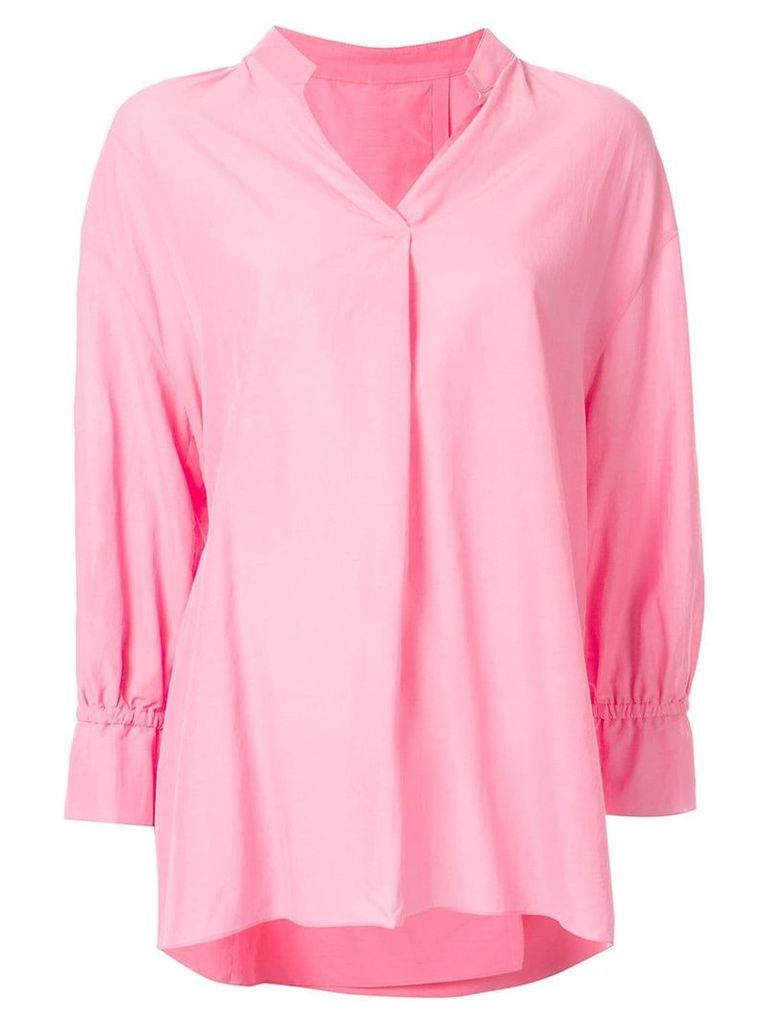 Kuho V-neck blouse - X Pink