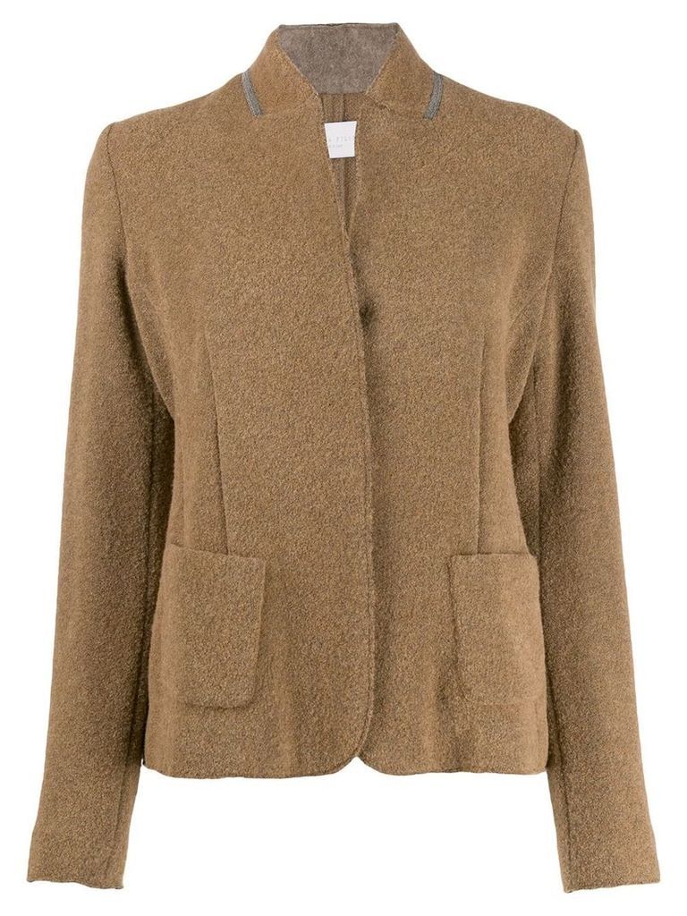 Fabiana Filippi classic fitted blazer - Brown