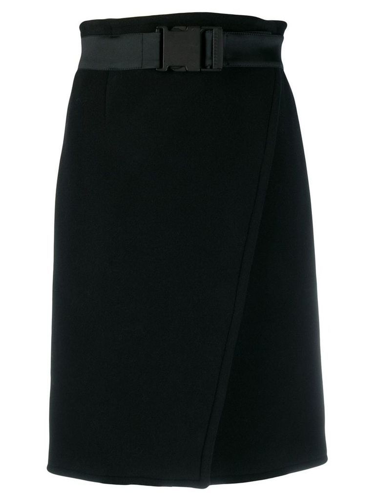 Gianluca Capannolo. wrap-front a-line skirt - Black