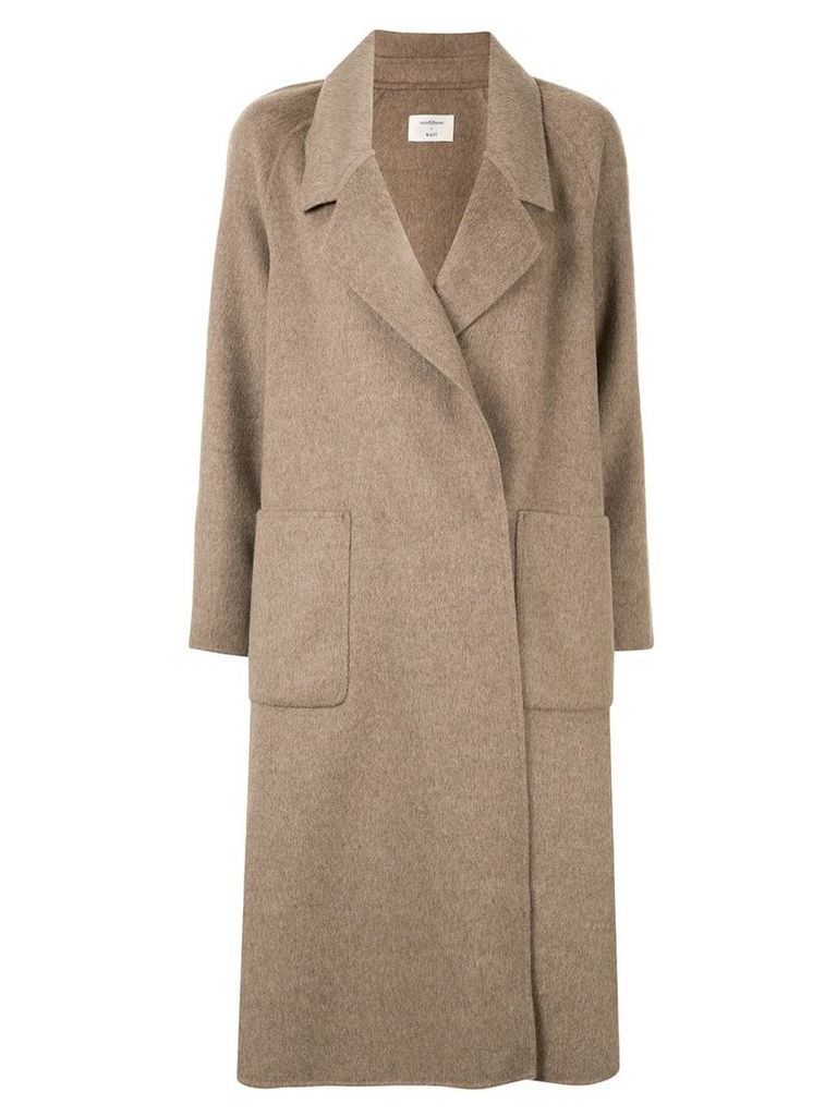 Onefifteen fine knit coat - Brown