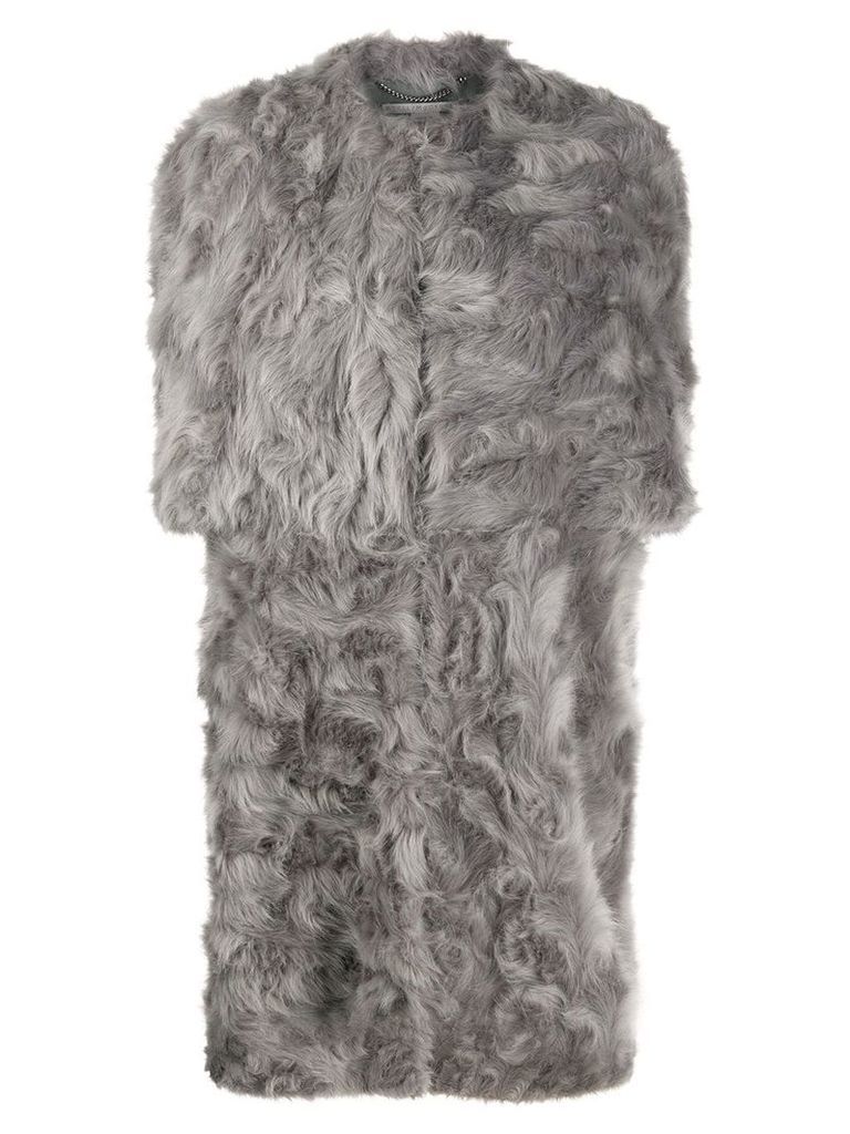 Stella McCartney Fur Free Fur shaggy coat - Grey