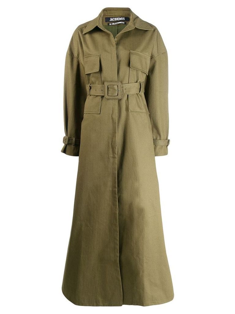 Jacquemus Arles oversized trench - Green
