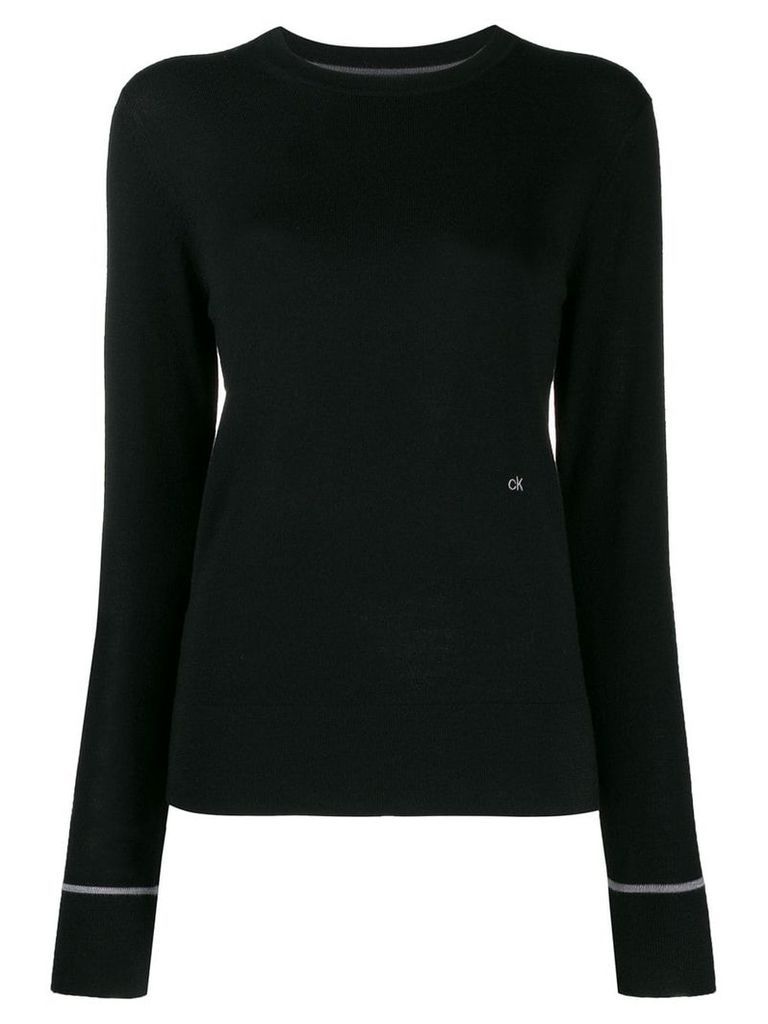 Calvin Klein slim-fit jumper - Black
