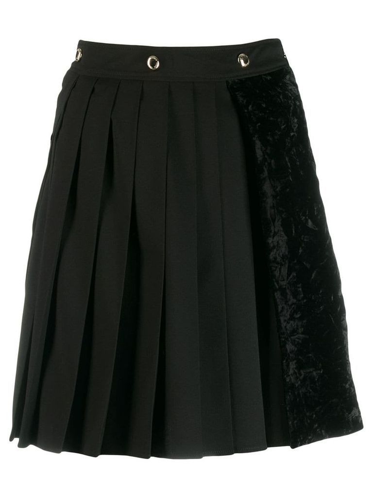 Versace Jeans Couture asymmetric pleated skirt - Black