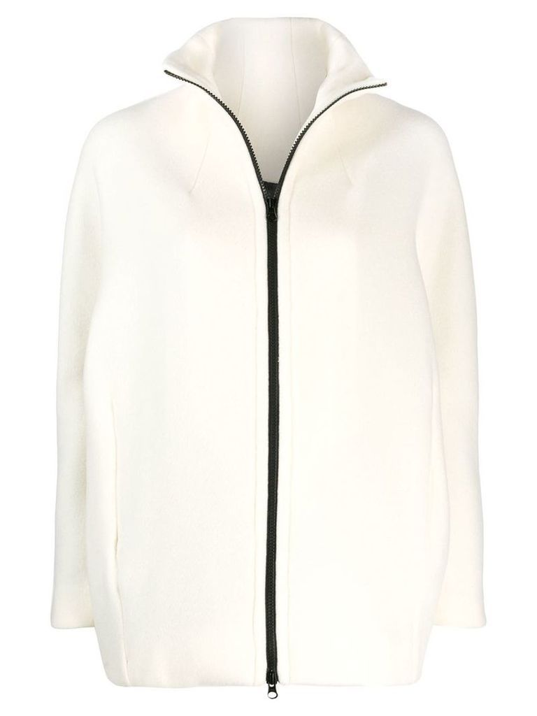 Gianluca Capannolo stand-up collar jacket - White
