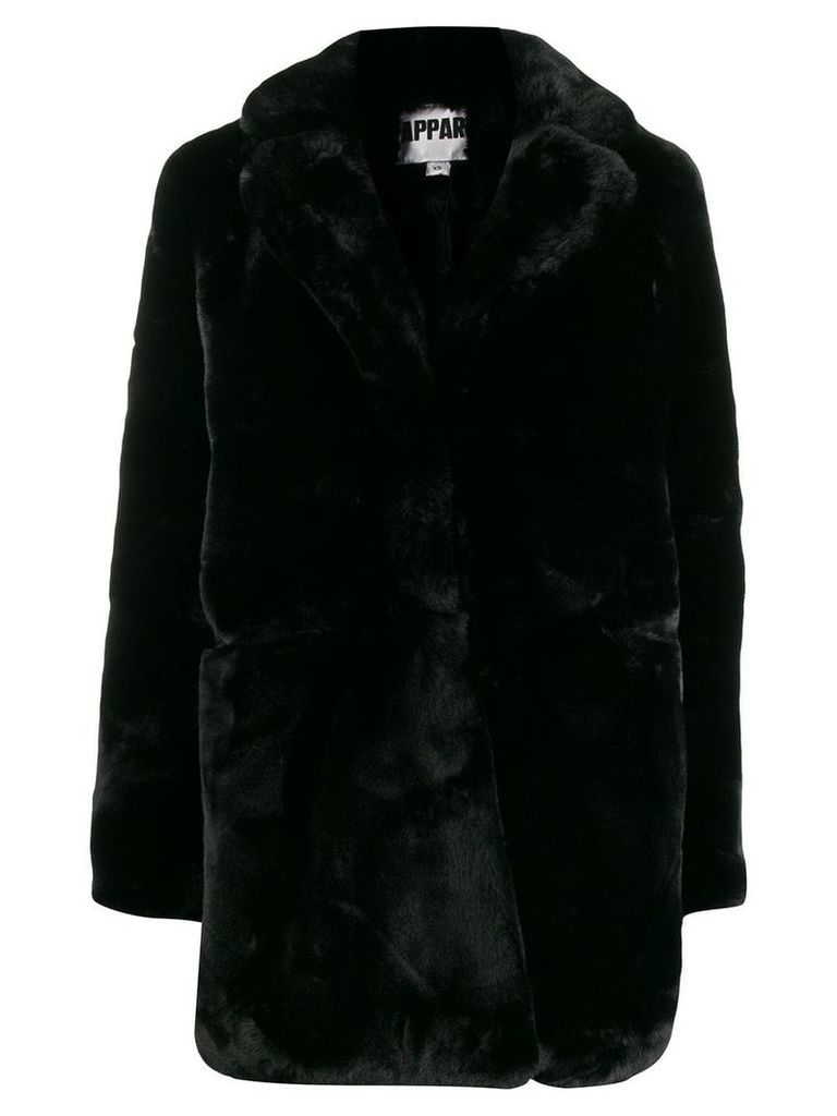 Apparis Sophie mid-length coat - Black
