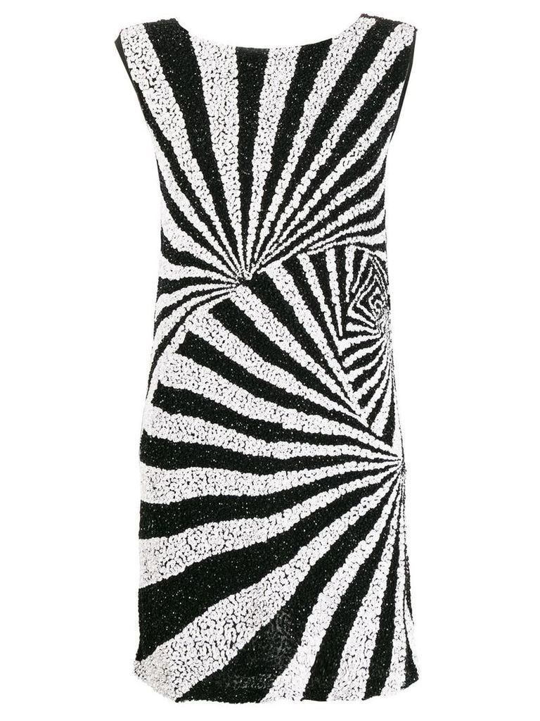 P.A.R.O.S.H. mod-style sequinned dress - Black
