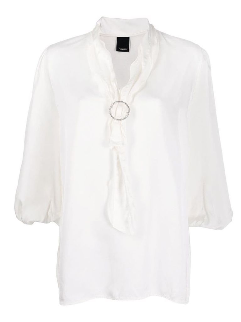 Pinko scarf-neck blouse - White