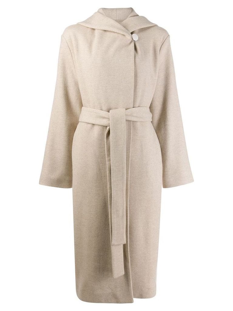 The Row belted long coat - NEUTRALS